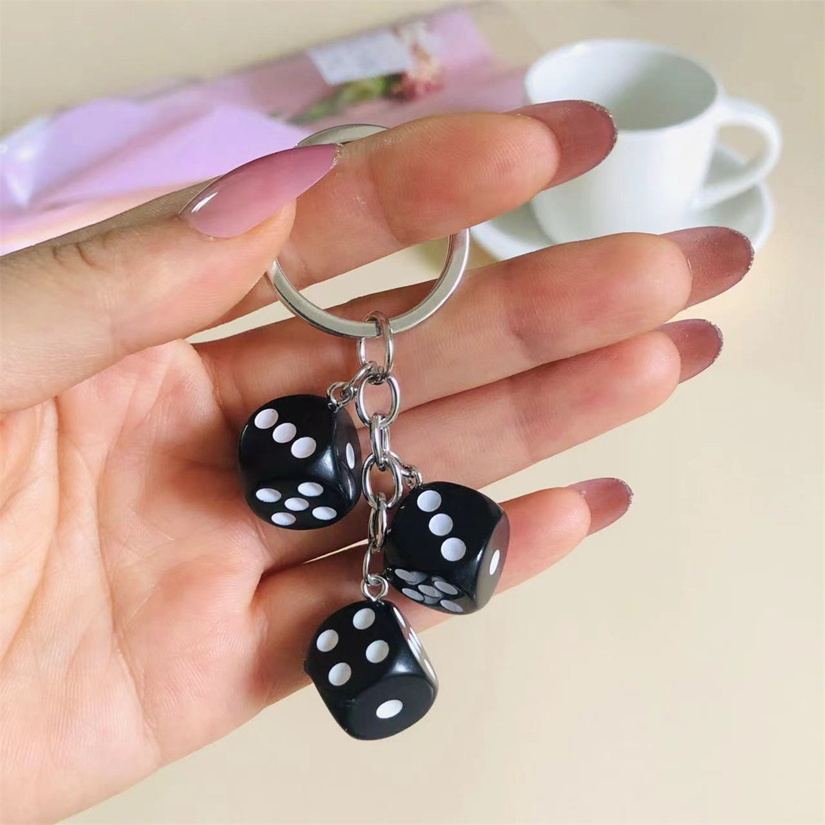 Gaming Accessories Men - Cute 3D Dice Keychain Gaming Rolling