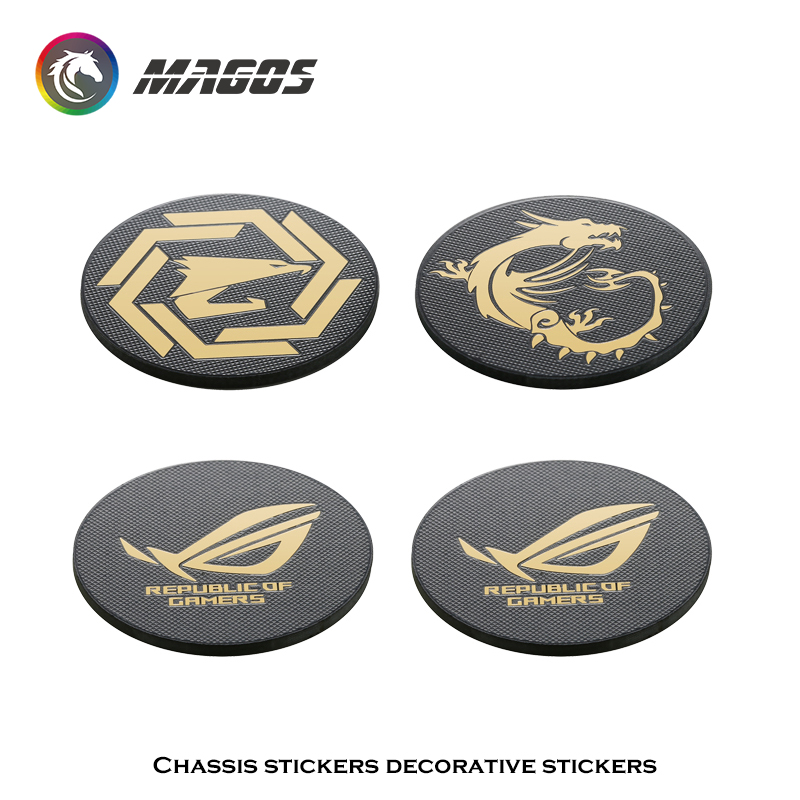 Gaming Accessories Decor - Computer Case Fan Metal Sticker ROG