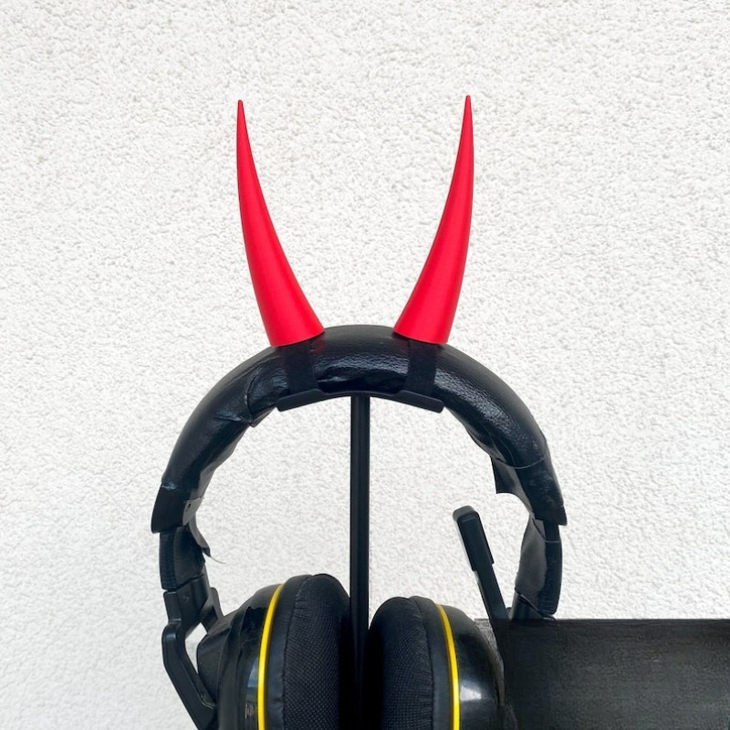 Gaming Accessories Headset - Red Devil Fiend Horns Headset Accessories