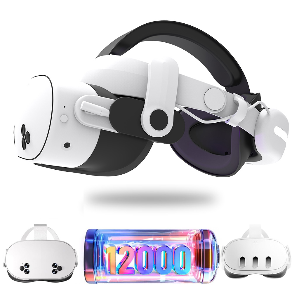 For Quest3S VR Headset 12000mA - Gaming Accessories Headset recension och pris