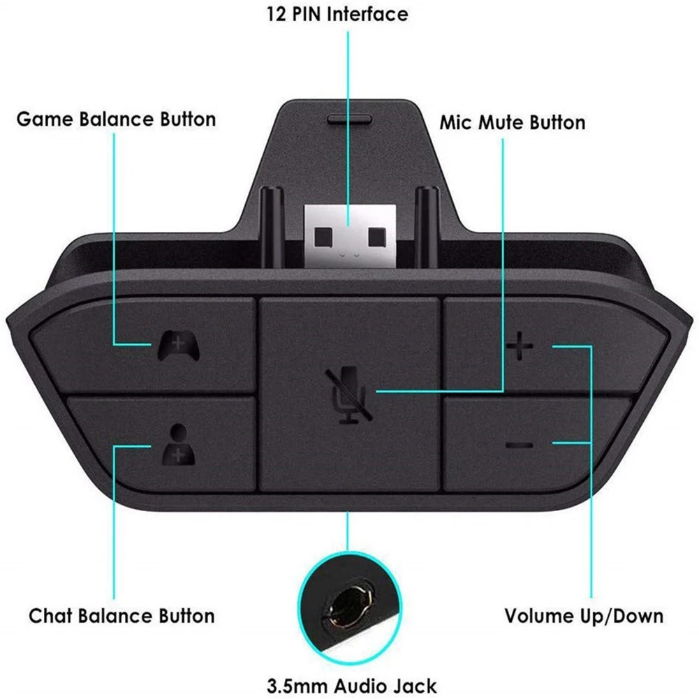 Stereo Headset Adapter for Xbo - Gaming Accessories Headset recension och pris
