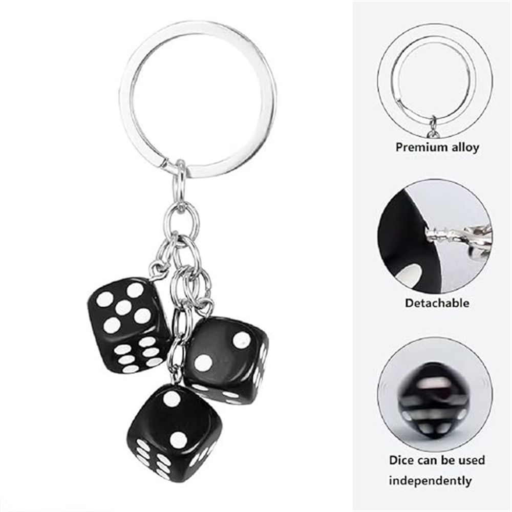 Cute 3D Dice Keychain Gaming R - Gaming Accessories Men recension och pris