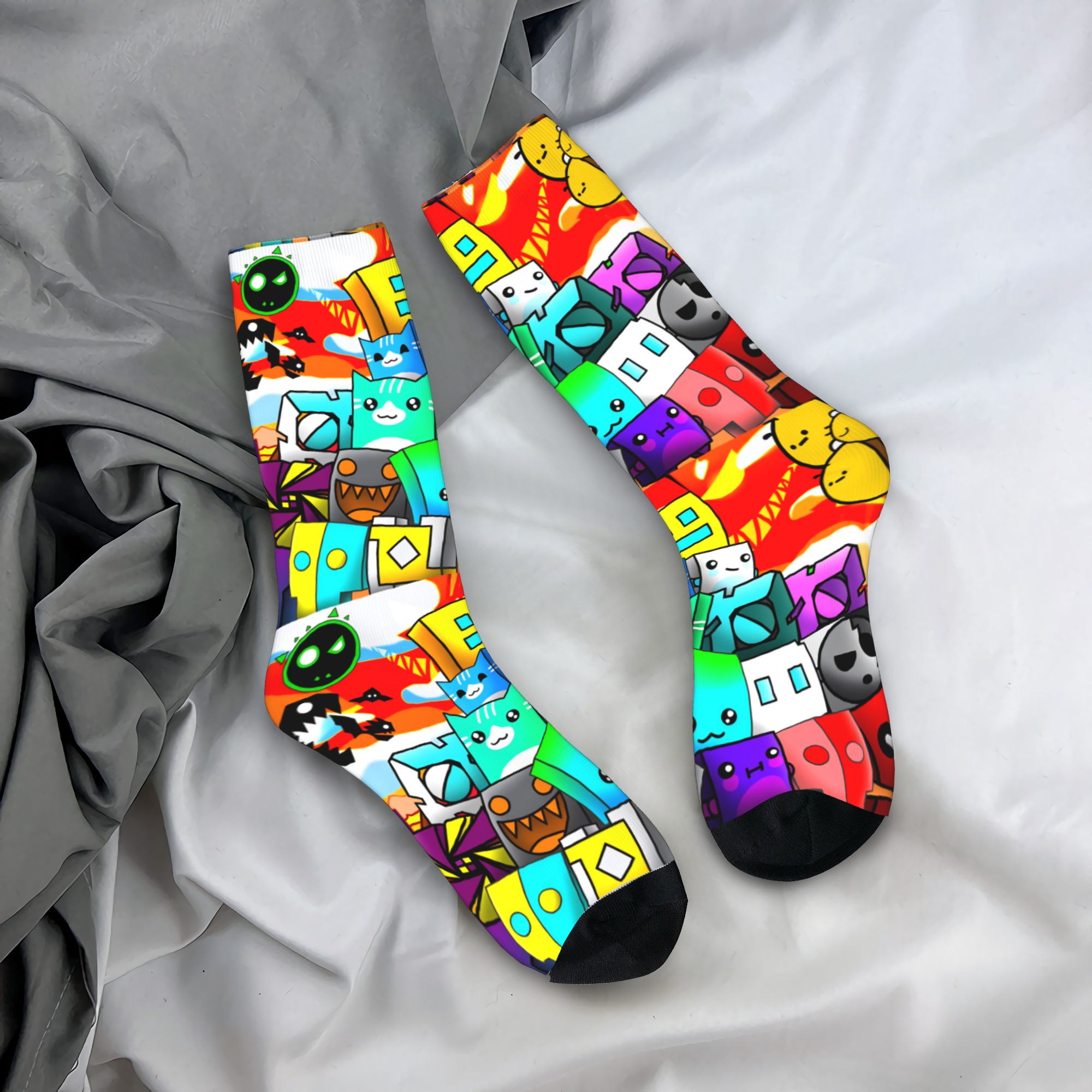 Unisex Men Socks Geometry Gami - Gaming Accessories Men recension och pris