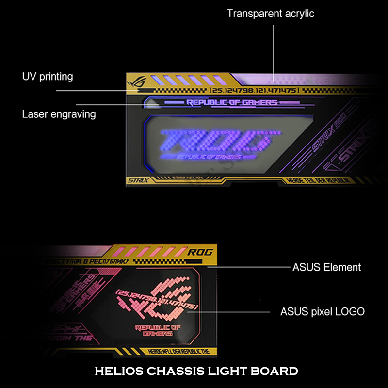 RGB Mirror PC Case Backplate P - Gaming Accessories Decor recension och pris