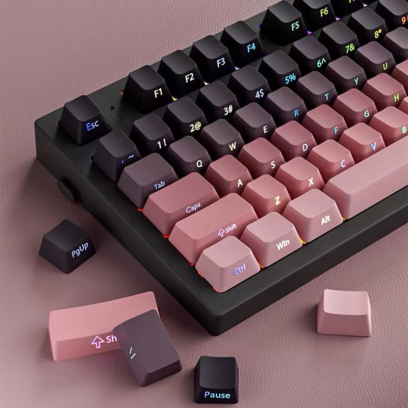 Gradient Keycaps Side Printed  - Gaming Accessories Aesthetic recension och pris