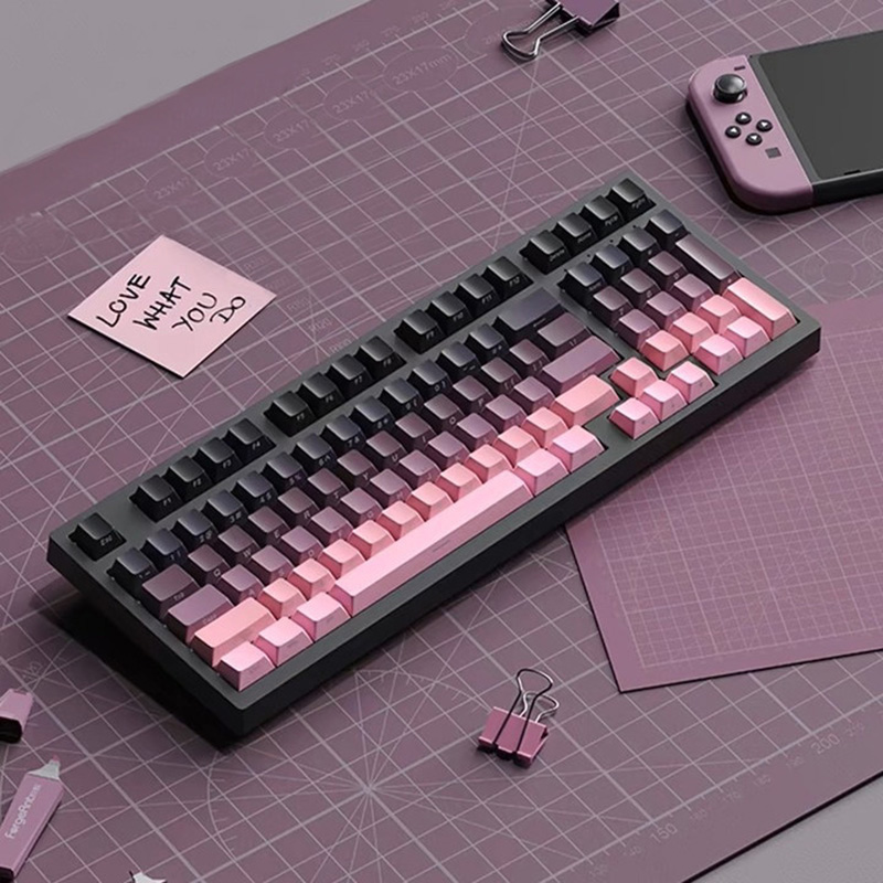 Gradient Keycaps Side Printed  - Gaming Accessories Aesthetic recension och pris