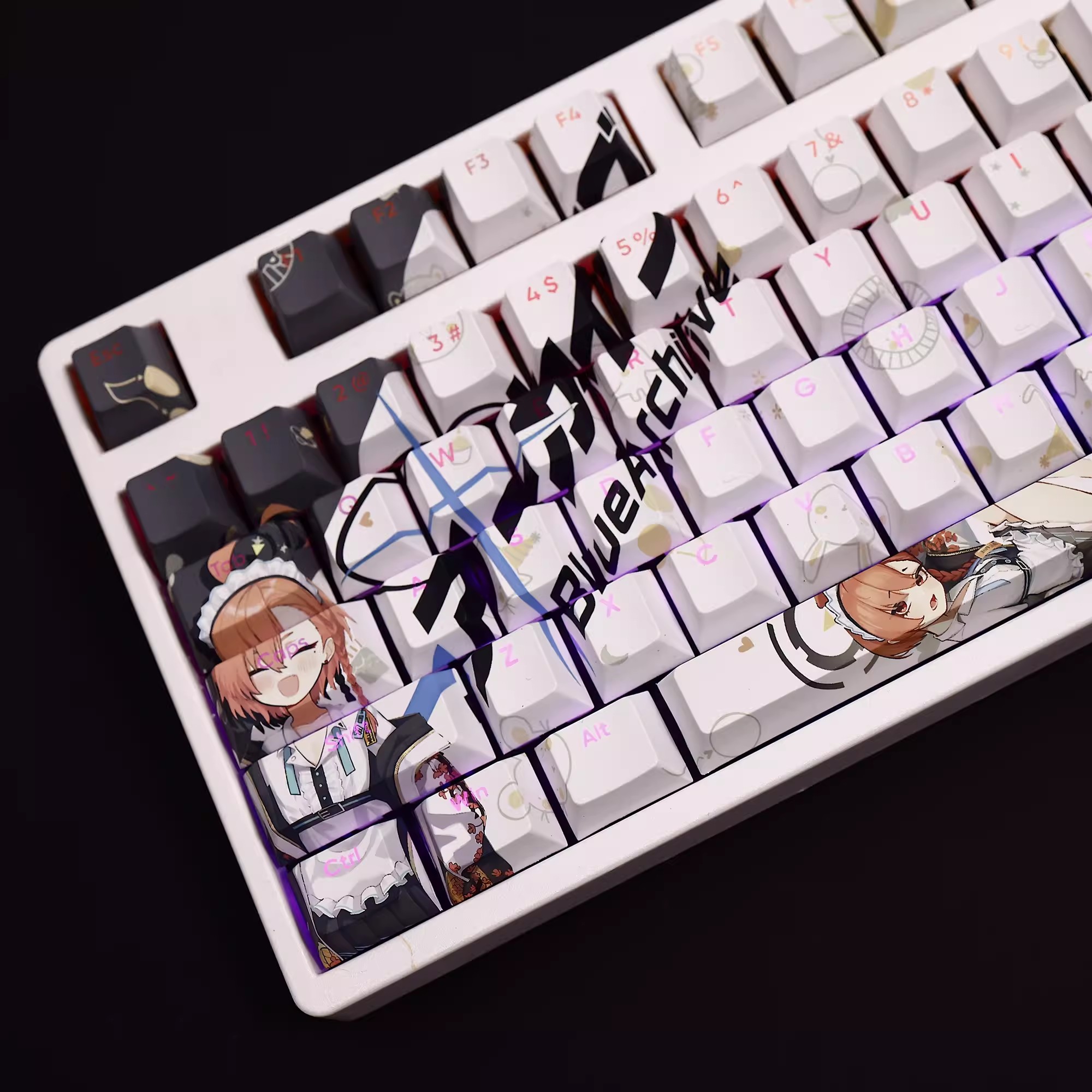 108 Keys/set Blue Archive Mika - Gaming Accessories Aesthetic recension och pris