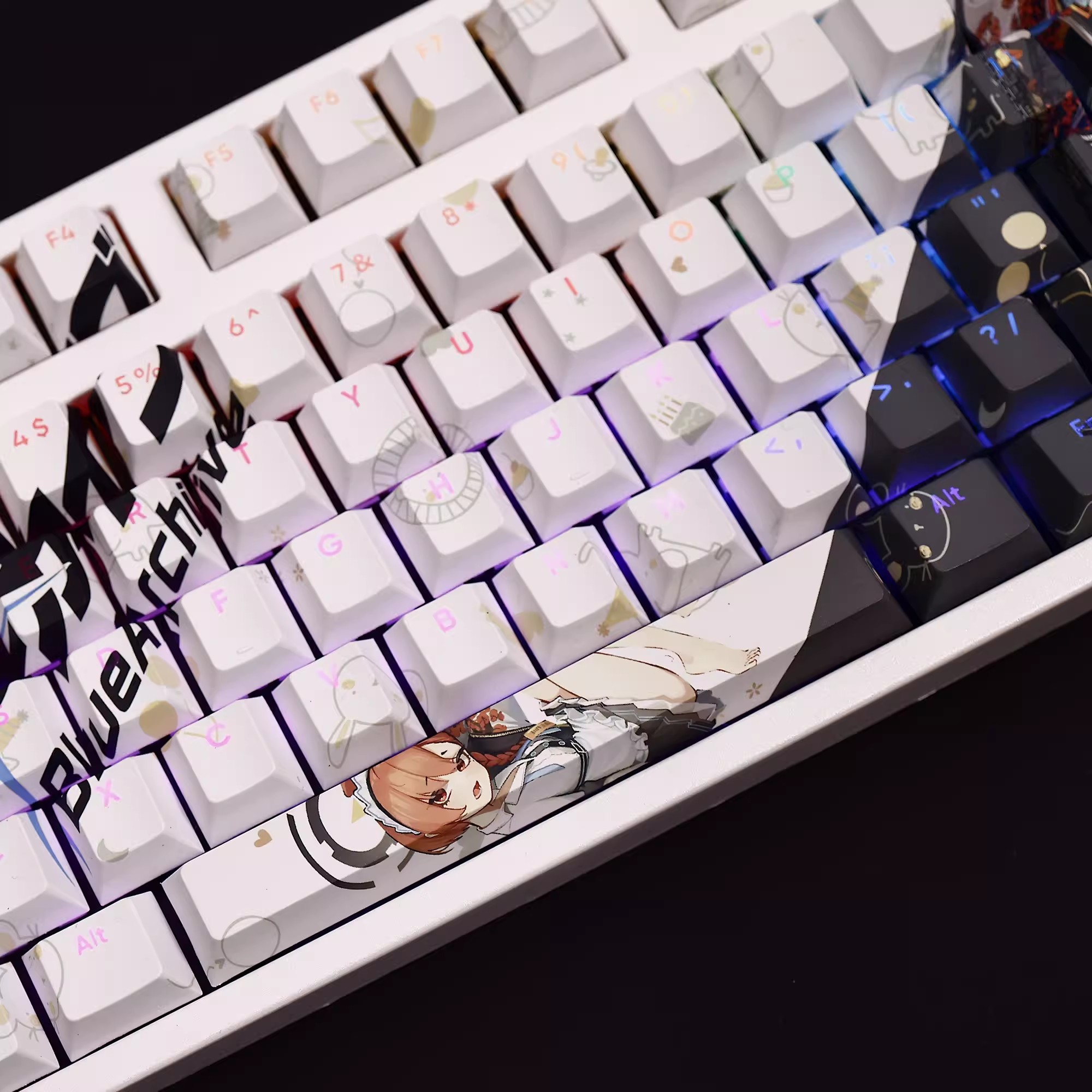 108 Keys/set Blue Archive Mika - Gaming Accessories Aesthetic recension och pris