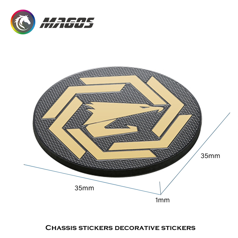 Computer Case Fan Metal Sticke - Gaming Accessories Decor recension och pris