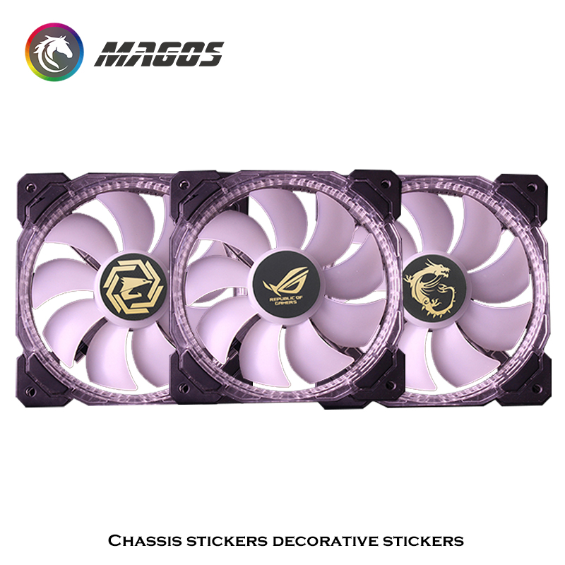 Computer Case Fan Metal Sticke - Gaming Accessories Decor recension och pris