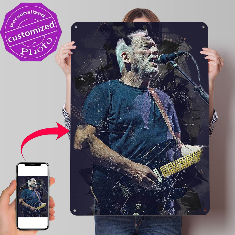David Gilmour Metal Poster Cus - Gaming Accessories Men recension och pris