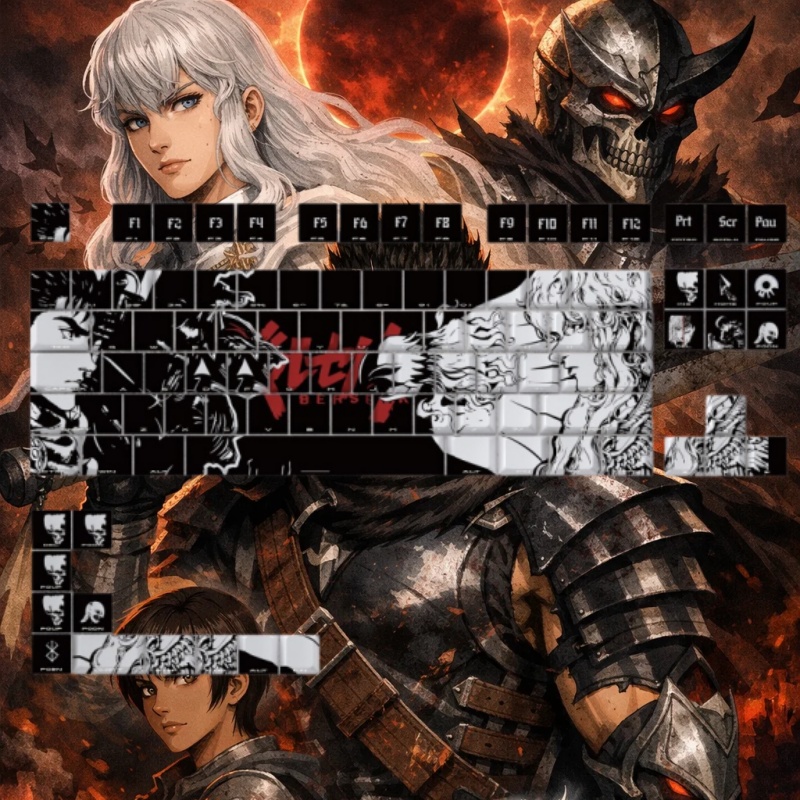 BERSERK Theme Anime Keycap 98  - Gaming Accessories Tablet recension och pris
