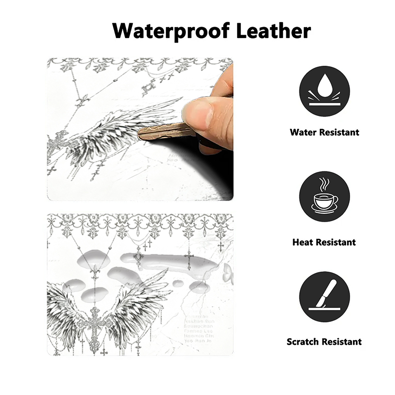 Leather Mousepad Black White A - Gaming Accessories Deals recension och pris