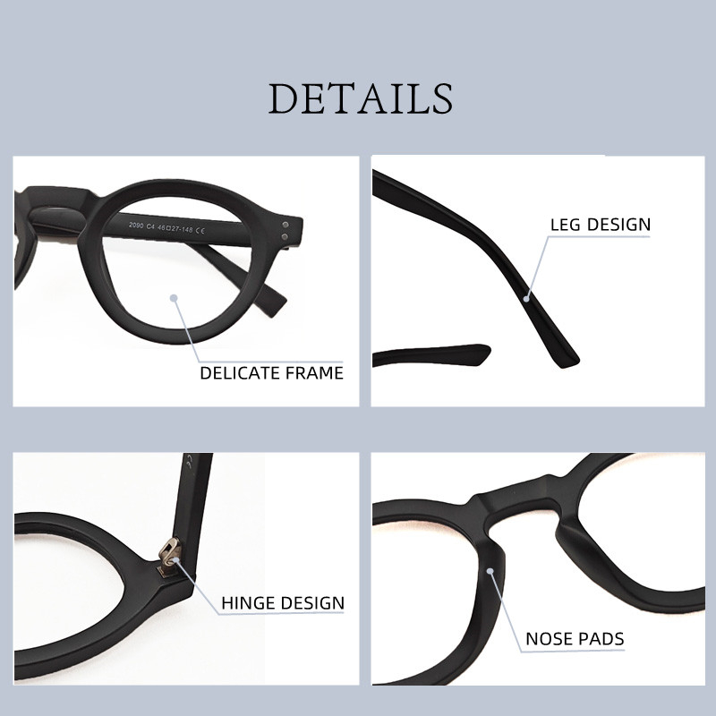 New Retro Round Glasses Frame  - Gaming Accessories Men recension och pris